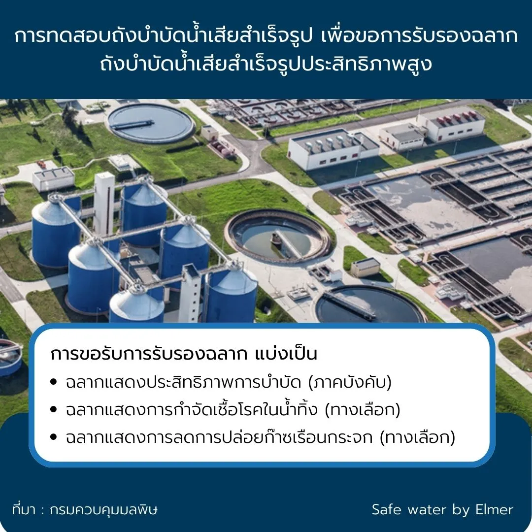 การทดสอบถังบำบัดน้ำเสียสำเร็จรูป เพื่อขอการรับรองฉลากถังบำบัดน้ำเสียสำเร็จรูปประสิทธิภาพสูง การทดสอบถังบำบัดน้ำเสียสำเร็จรูป เพื่อขอการรับรองฉลากถังบำบัดน้ำเสียสำเร็จรูปประสิทธิภาพสูง